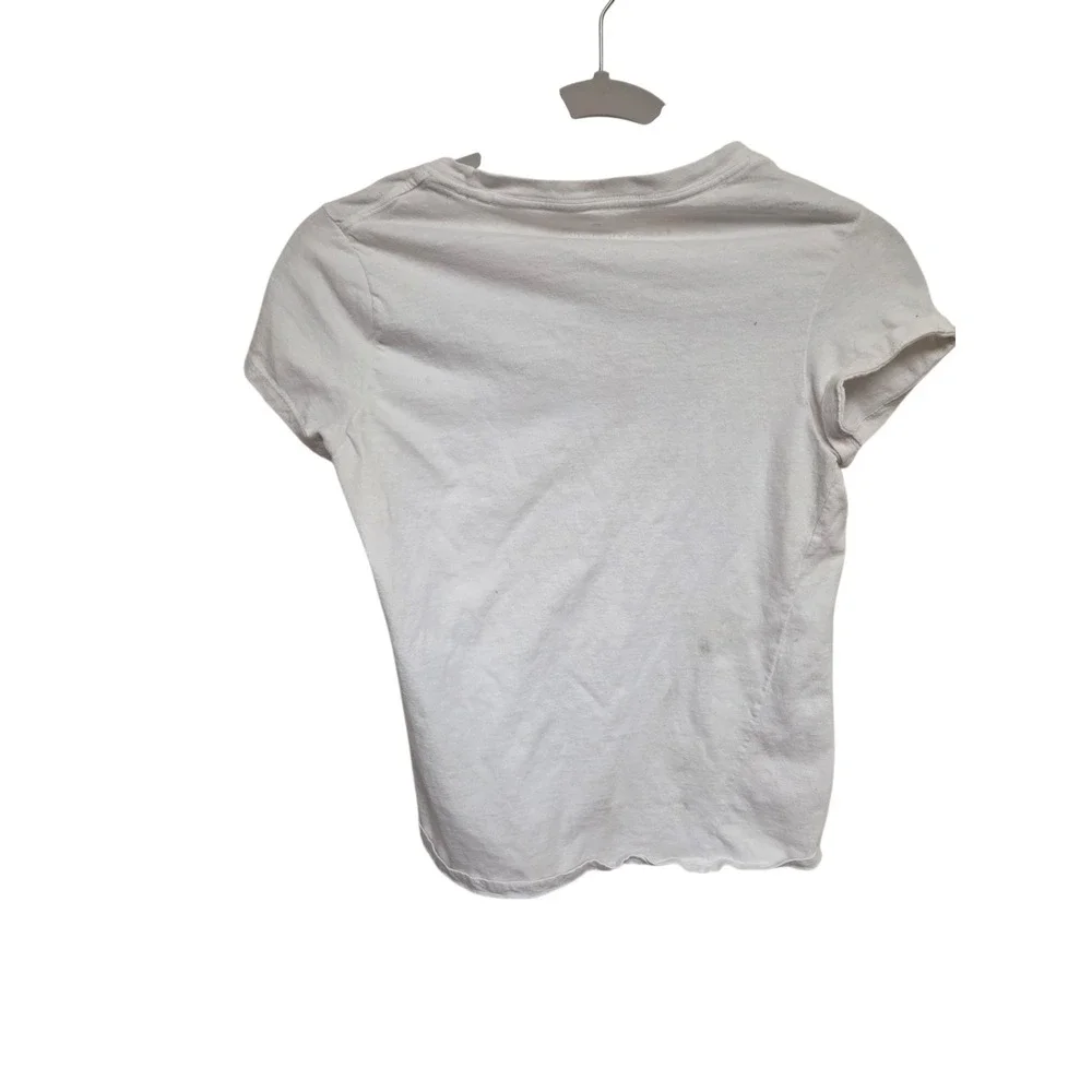 Kate‎ Spade New York White Colorful Spade Logo Short Sleeve Tee T-Shirt